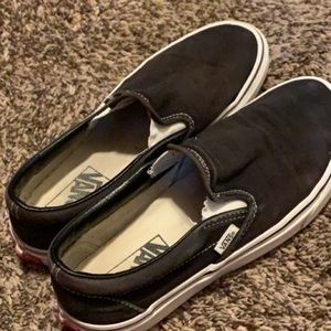 Black slip on vans